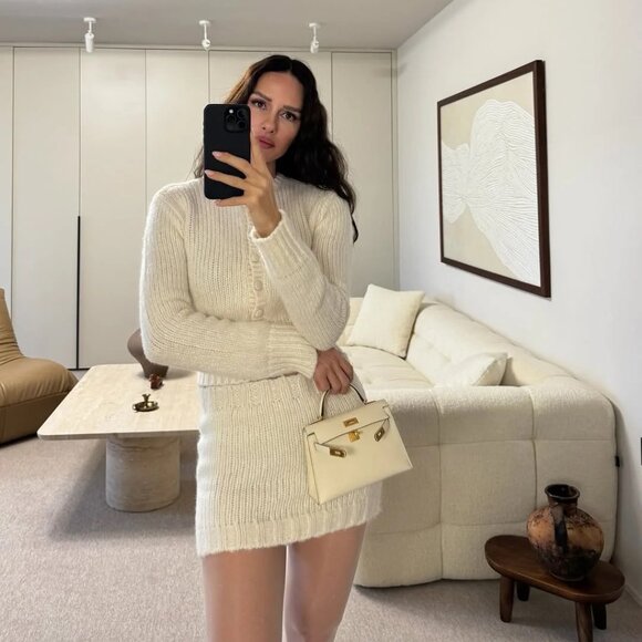 Helsa Annabelle Cardigan and Knit Skirt - Picture 3 of 12